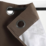 Nelson Taupe – Isolerende gardin 135 x 240 cm, hjørne