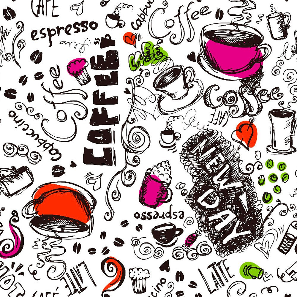 New Day Fuchsia - Voksduk i sterke farger med kaffe og kakao