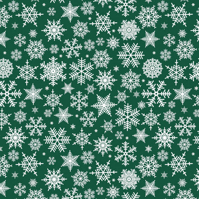 Nieve Grønn – Juleakrylduk med de vakreste hvite snøkrystaller