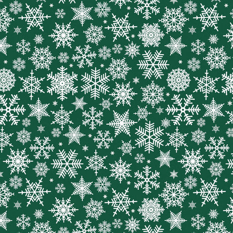 Nieve Grønn – Juleakrylduk med de vakreste hvite snøkrystaller