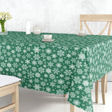 Nieve Grønn – Juleakrylduk med de vakreste hvite snøkrystaller