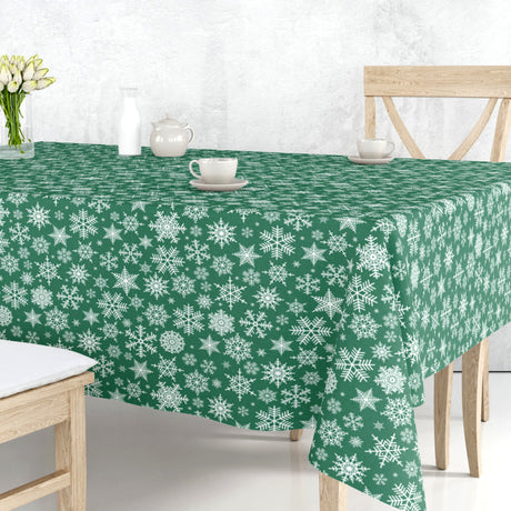 Nieve Grønn – Juleakrylduk med de vakreste hvite snøkrystaller