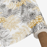 Nordisk Jul – Gull og Gran – Rund akrylduk med gran og gyldne detaljer