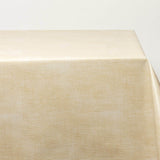 Note Gylden Sand - Ensfarget glatt voksduk med linlook
