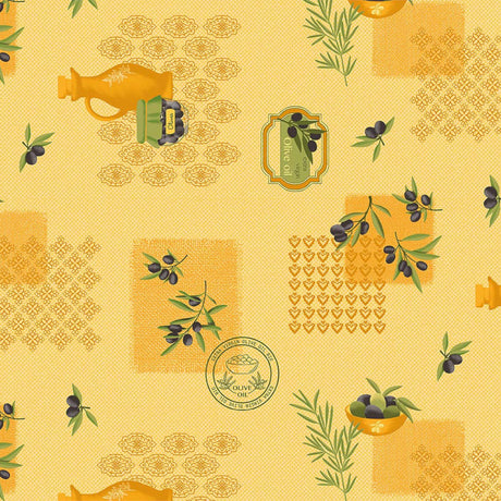 Olivenlunden – voksduk med oliven