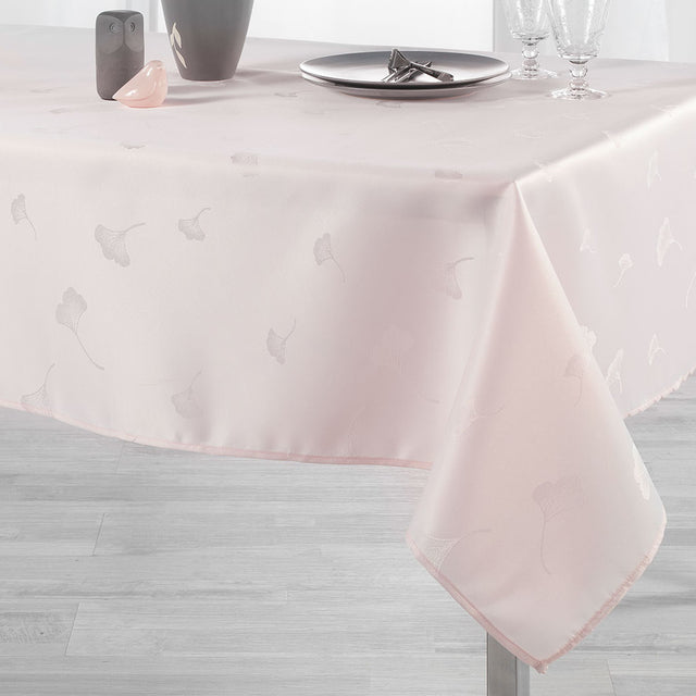 Ophelie Jacquard – Pink – duk med flekkavvisende behandling – 140 x 250 cm