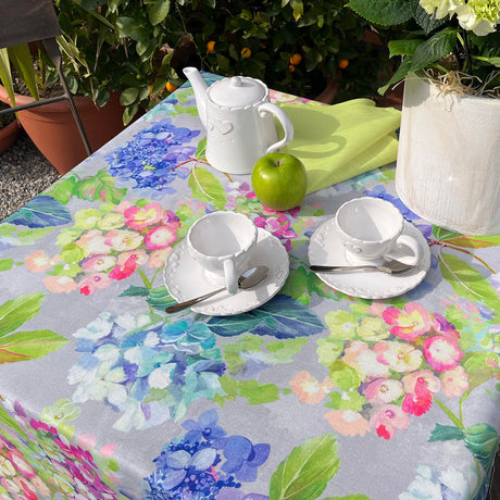 Ortensia a Fiore Grande – Akrylduk med storblomstrende hortensia