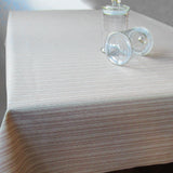 Othos Beige - Akrylduk med striper i beige