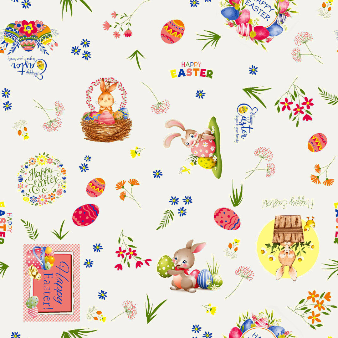 Påsketid Hvit – Akrylduk med påskemotiver