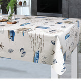 På Stranden – voksduk med maritime motiver