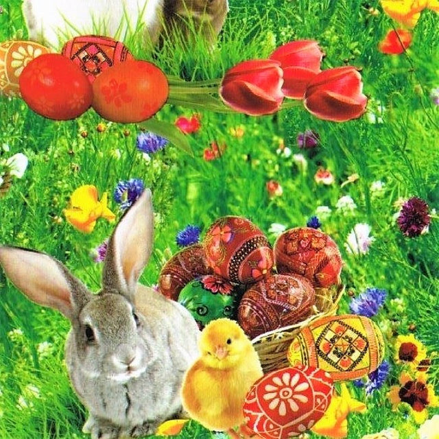 Påskefest på Endelave, voksduk