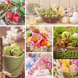 Påskevoksduk – Påskepynt & Pustede egg