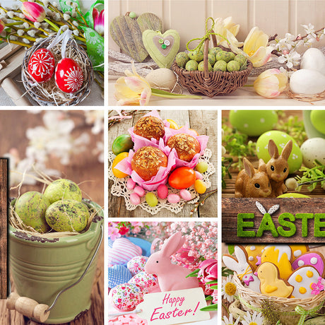 Påskevoksduk – Påskepynt & Pustede egg