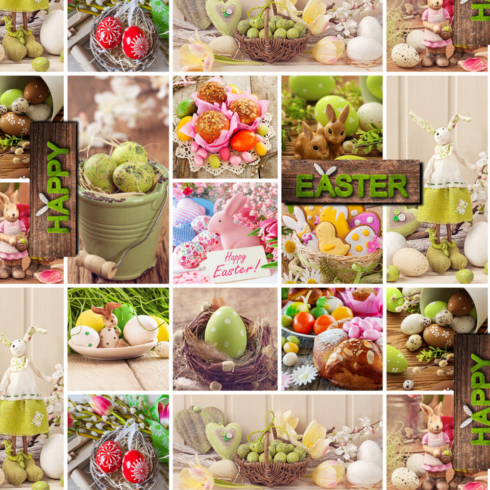 Påskevoksduk – Påskepynt & Pustede egg