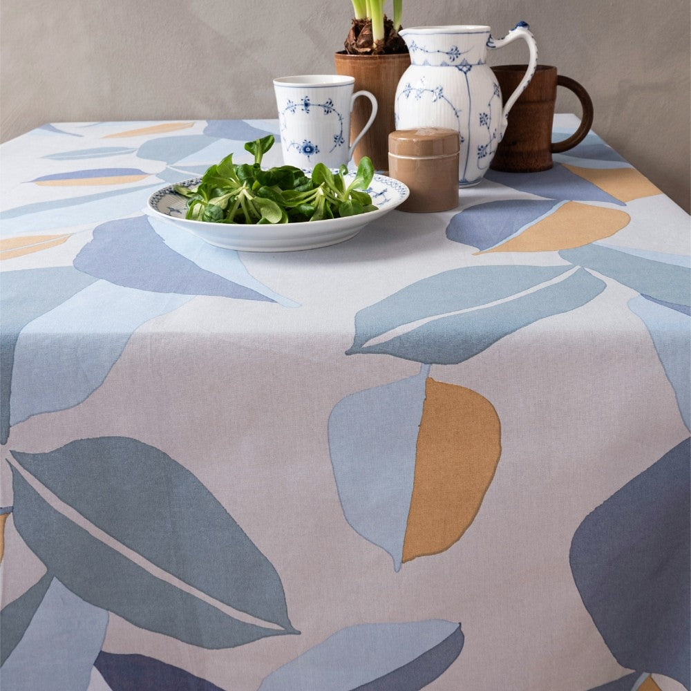 Palm Blue, Notes by Susanne Schjerning akrylduk med antiskli