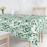 Paloma Green - Voksduk med friske grønne blader på bord
