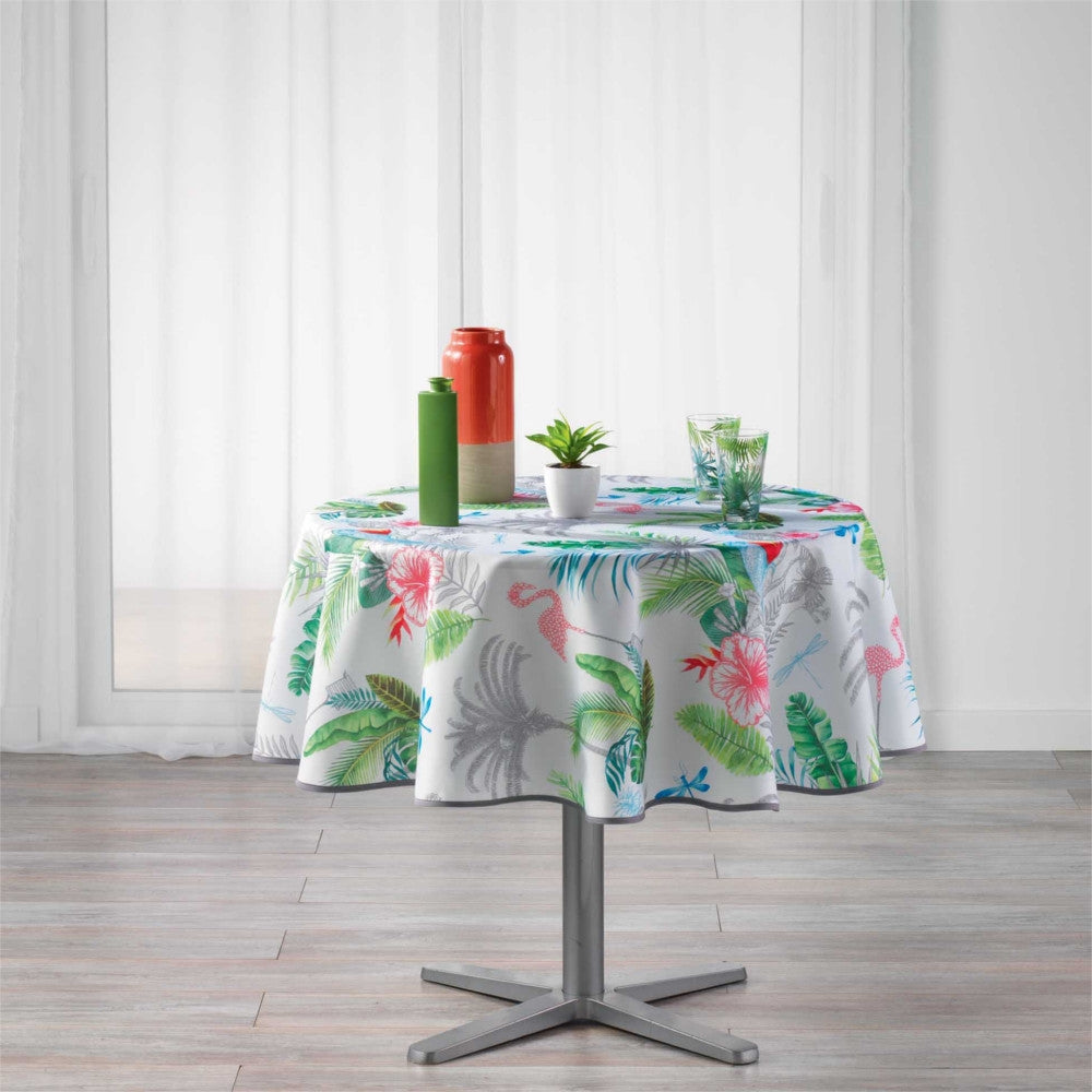 Paradizio White Ø 180 cm, rund bordduk med flekkavvisende behandling