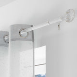 Patina Bullette, Hvit/Gull – Justerbar gardinstang 120–210 cm