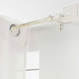 Patina Tempo Hvit/Gull – Justerbar gardinstang 120–210 cm