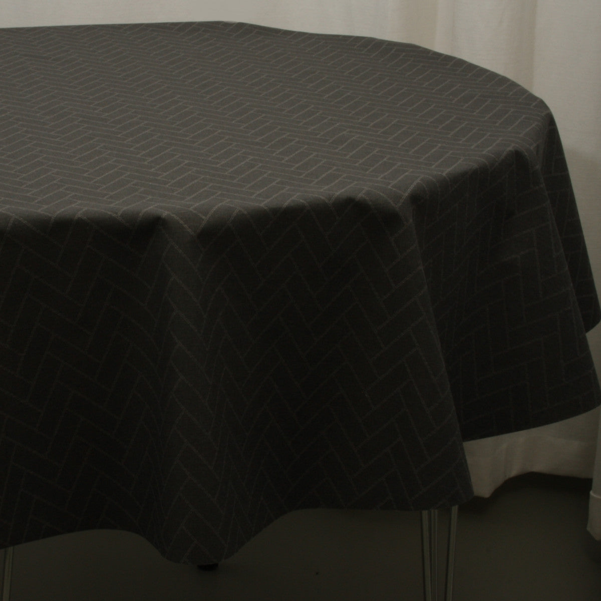 Paxi Skifergrå - Klassisk akrylduk med fiskebensmønster