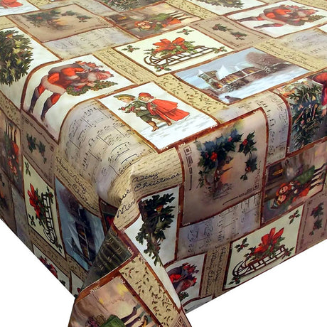 Peters Jul – Julevoksduk med mange små romantiske motiver