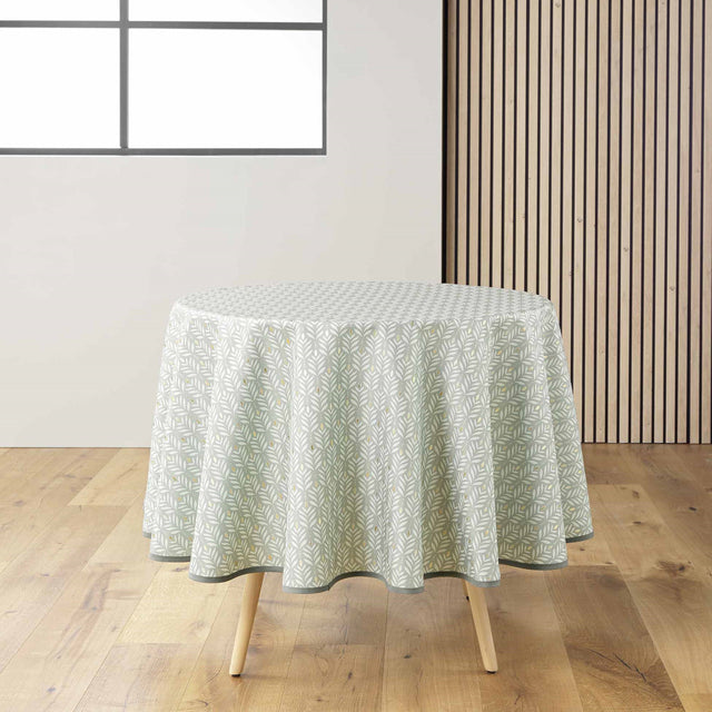 Piana Sage Ø 180 cm, rund duk med flekkavvisende behandling