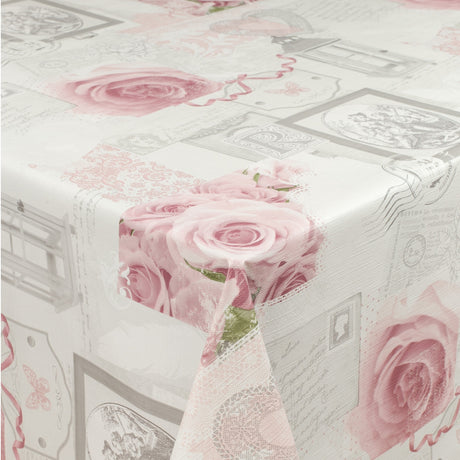 Pink Lady Rose voksduk med roser