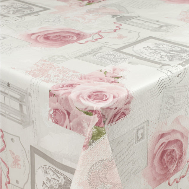 Pink Lady Rose voksduk med roser