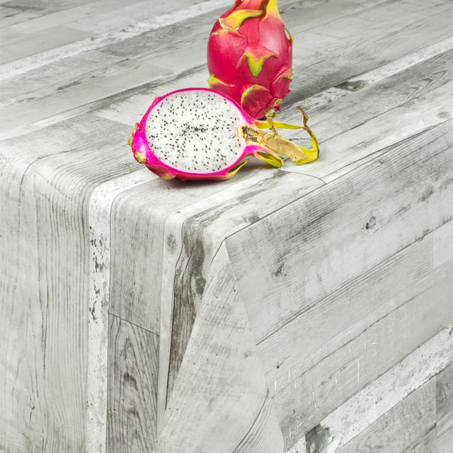 Planker Grå – Voksduk med rustikt trelook