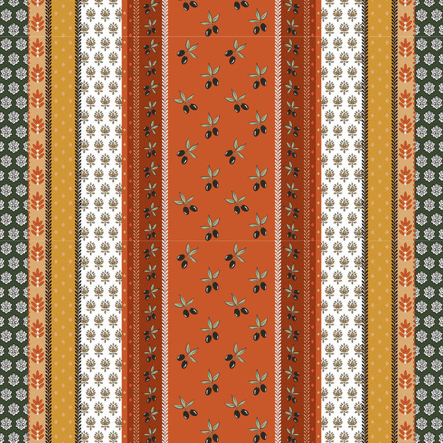 Proveencela Terracotta - Provence voksduk, oransje/kaki