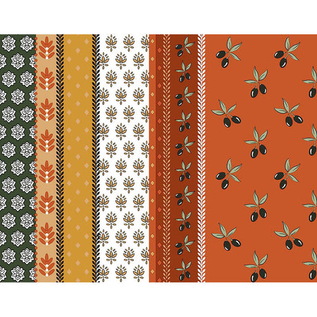Proveencela Terracotta - Provence voksduk, oransje/kaki