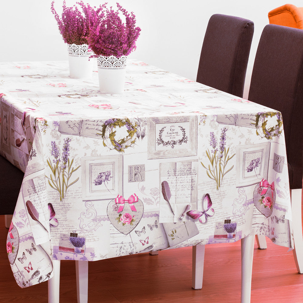 Provence-galleriet, voksduk med lett preget overflate