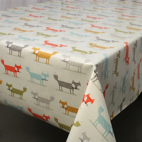 Den Lille Pelsreven - Rund tekstilvoksduk, Ø 134 cm