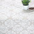 Raine Jacquard Linen - Akrylduk med elegant ornamentmønster