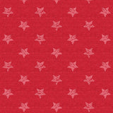Red Uni Stars – Flott rød jacquardvevd jule-akrylduk med stjerner