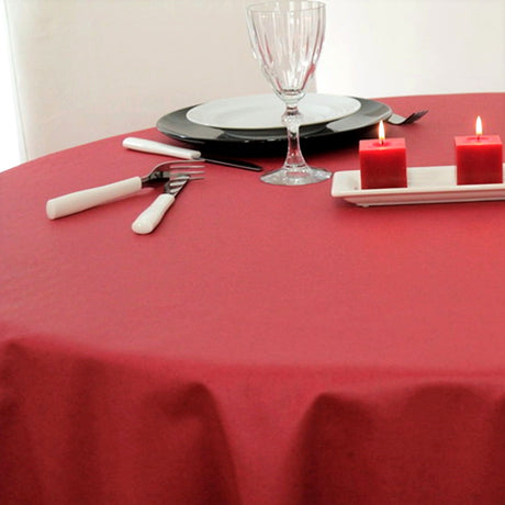 Ensfarget rød akrylduk - Dali 160 cm bred