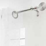 Rollis Chrome – Justerbar gardinstang 120–210 cm