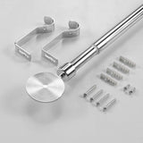 Rollis Chrome – Justerbar gardinstang 120–210 cm