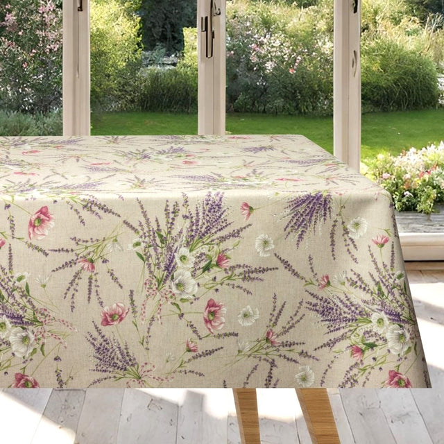 Romanticismo dei fiori – Akrylduk med elegante valmuer og vakker lavendel