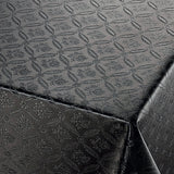 Rose Tapestry Black, sort damaskpreget voksduk