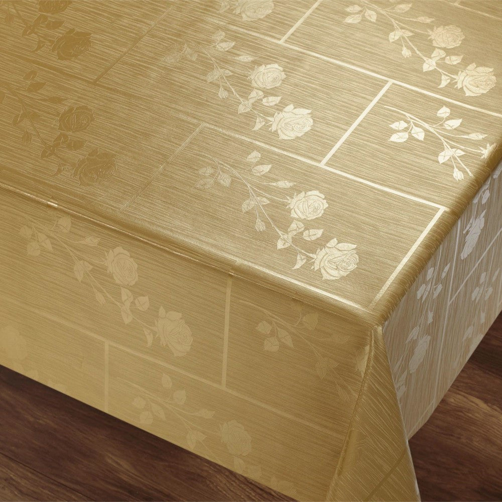 Rosenbue Gylden Rektangulær – med vakre damaskmønstre av roser