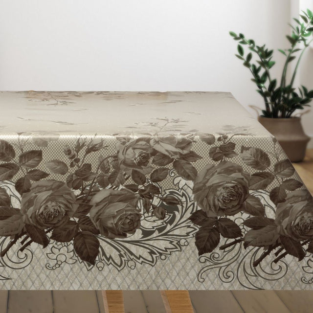 Rosesjarm – Voksduk med vakre blomster