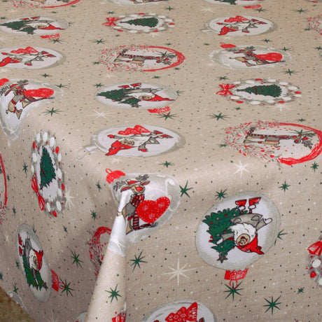 Juleakrylduk - Rudolf med meget stort, rødt hjerte