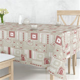 Rudolph – Juleakrylduk i rød, hvit og natur