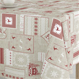 Rudolph – Juleakrylduk i rød, hvit og natur