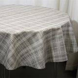 Flow Grey - Elegant akrylduk med enkelt strekemønster, 140 cm