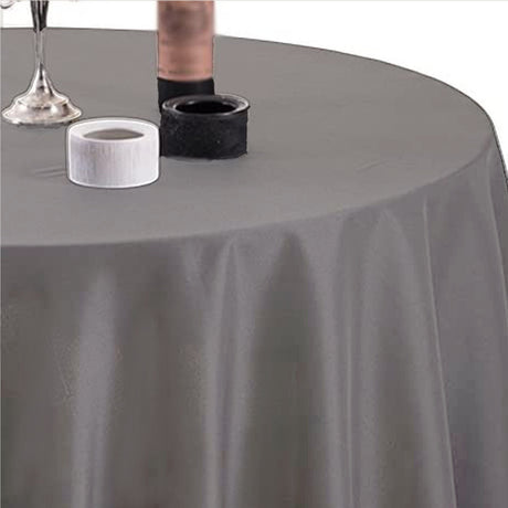 Gastro grå Ø 160 cm rund damaskduk
