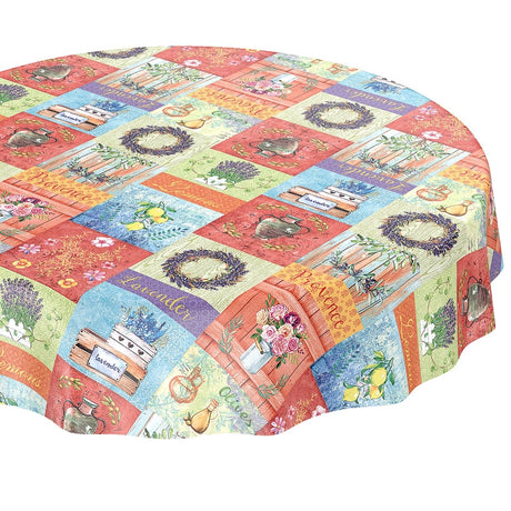 Provence i farger – rund voksduk i flott fransk stil