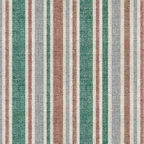 Rustic Stripes – Voksduk med rustikke striper i grønt og natur, mønster