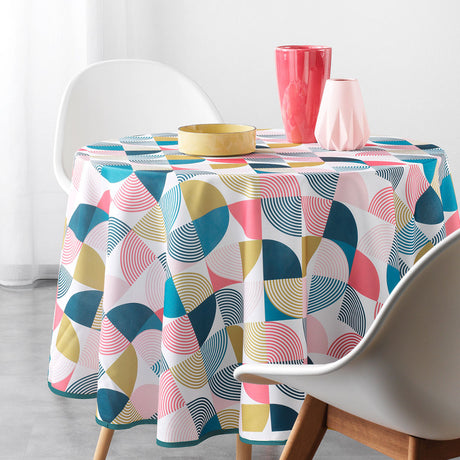 Rythmo Pink Ø 180 cm, rund duk med flekkavvisende behandling